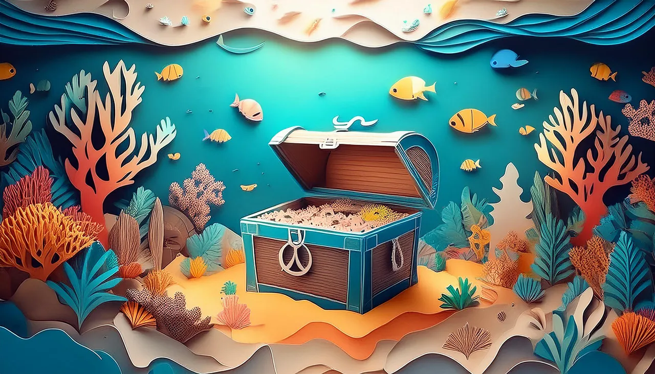 Virtual games for employee engagement - Underwater virtual treasure hunt